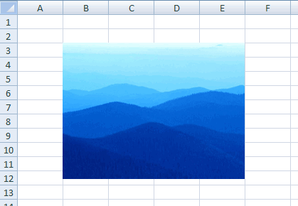 Spreadsheet Picture - Two Anchors